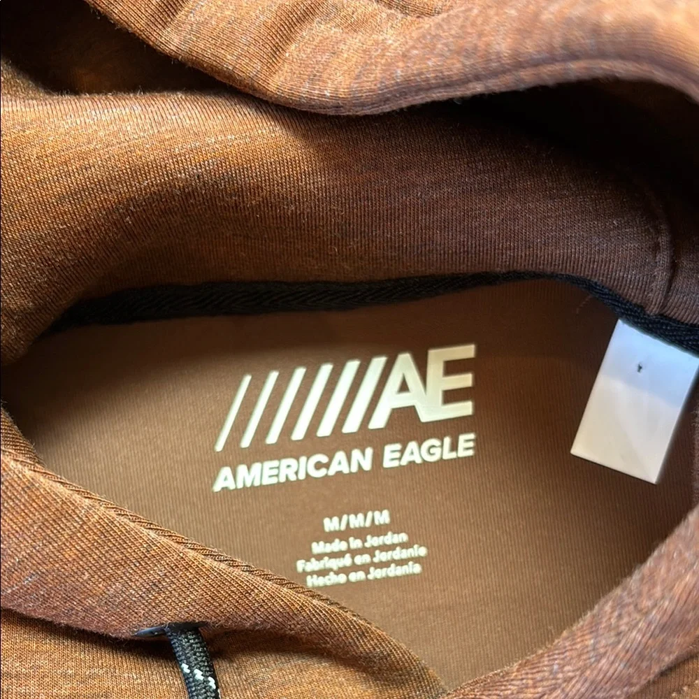Men's Brown Hoodie, American Eagle, M, NWOT - Picture 3 of 3